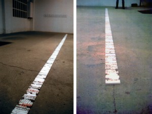 S/T , 1996 mixta sobre barras de tiza